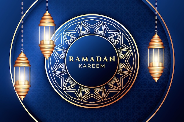 Realistic ramadan illustration