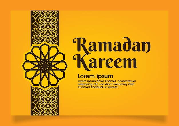 Realistic ramadan kareem elegant illustration