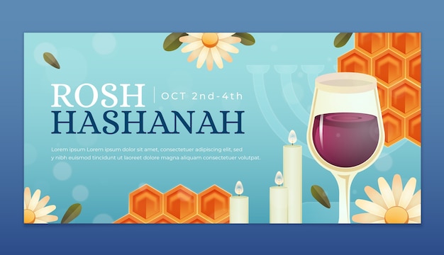 Realistic rosh hashanah design