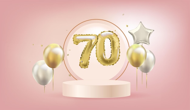 Realistic sale background with balloons