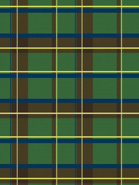 Realistic scottish fabric pattern