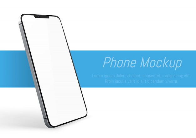 Realistic smartphone mockup.