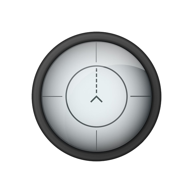 Realistic sniper sight sniper scope with measurement marks template sniper scope crosshairs view rea