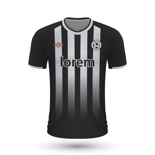 Realistic soccer shirt Angers 2022, jersey template for football