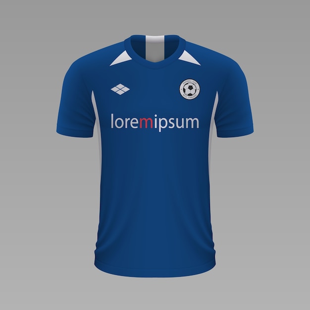 Realistic soccer shirt Genk, jersey template for football kit