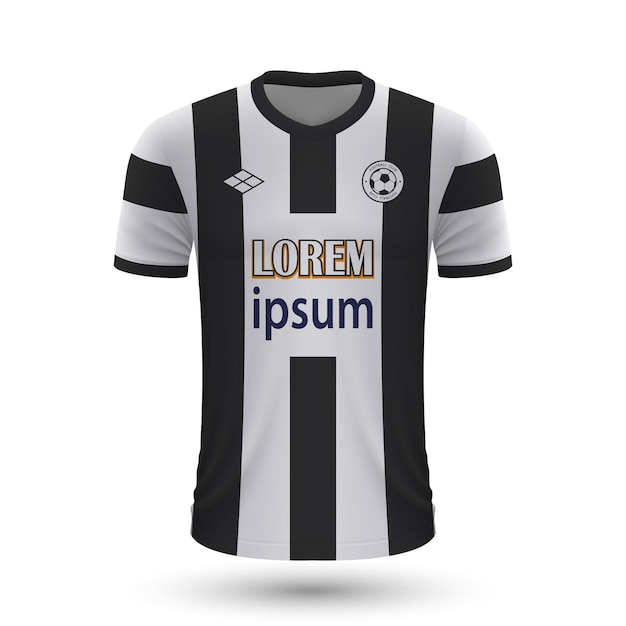 Realistic soccer shirt Heracles Almelo 2022, jersey template for