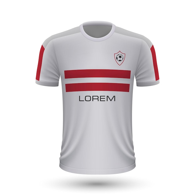 Realistic soccer shirt Zamalek