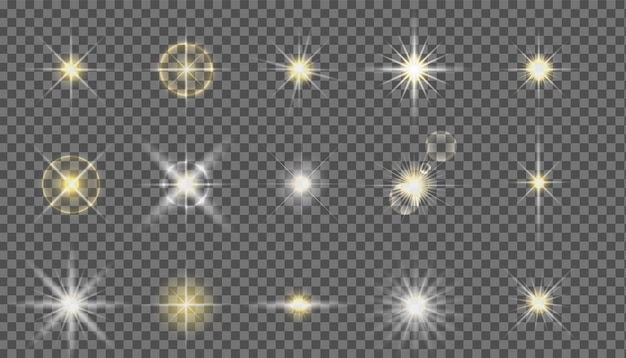 Realistic sparkles and lens flare