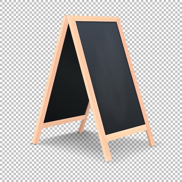 Realistic special menu announcement board icon.   clean restaurant outdoor blackboard