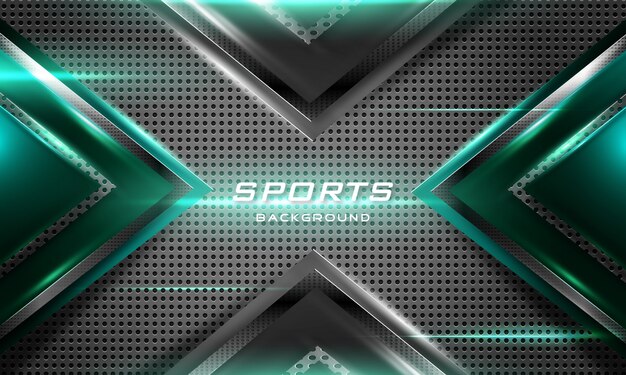 Vector realistic sport background with light effect