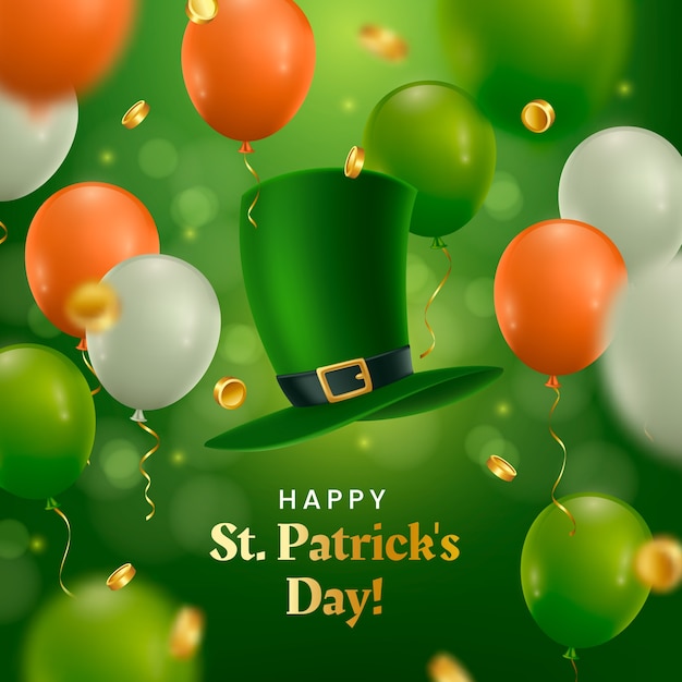 Realistic st patricks day celebration illustration