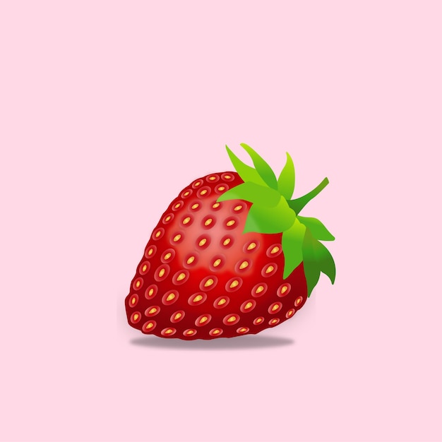 Realistic strawberry vector illustration