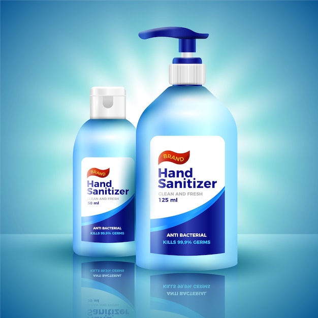 Realistic style of hand sanitizer