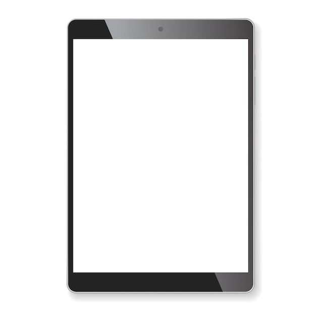 Realistic tablet portable computer mockup