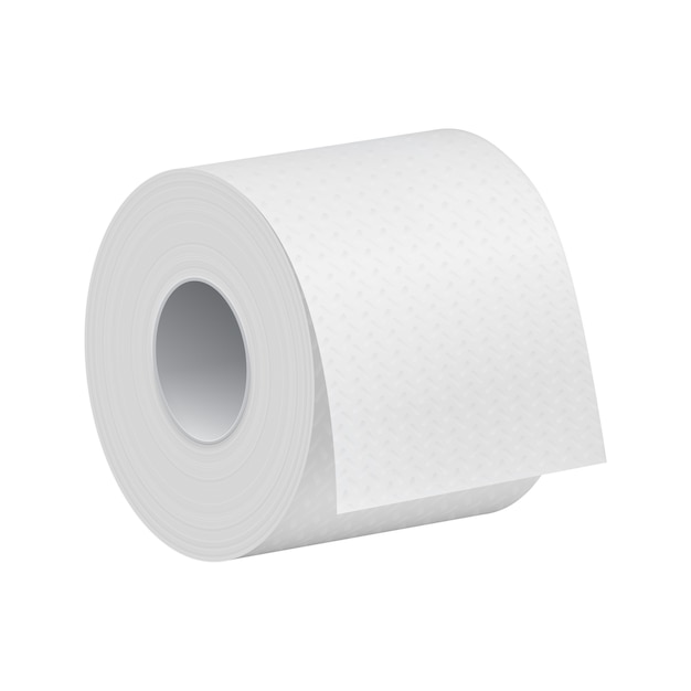 Realistic toilet paper roll 