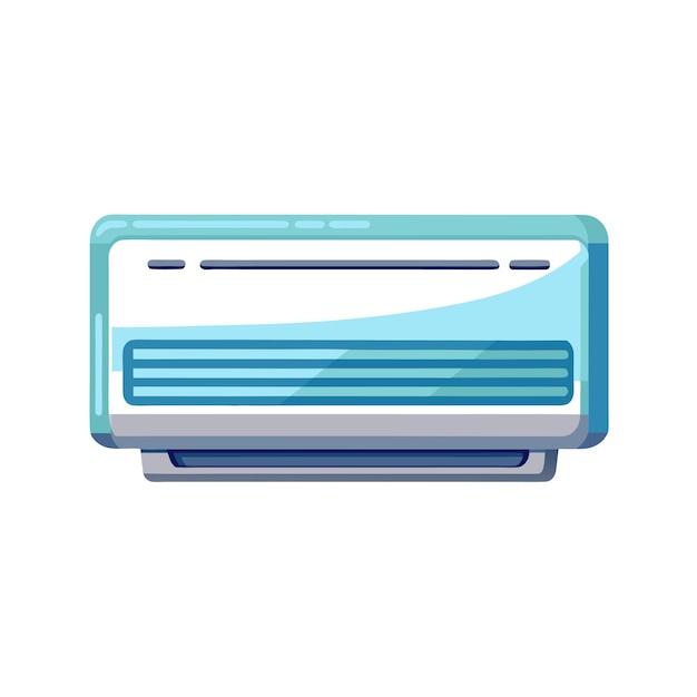 Realistic Vector Illustration of Heating and Cooling Home Appliance