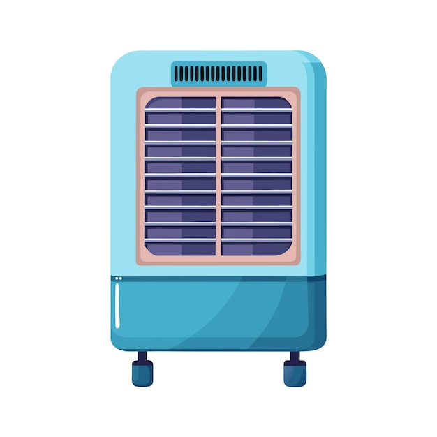 Vector realistic vector illustration of heating and cooling home appliance