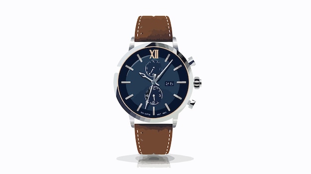 Vector realistic vector illustration of a mens watch