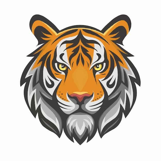 Realistic vector tiger head