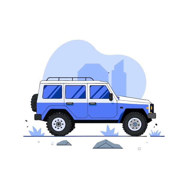 Vector realistic vehicle concept illustration