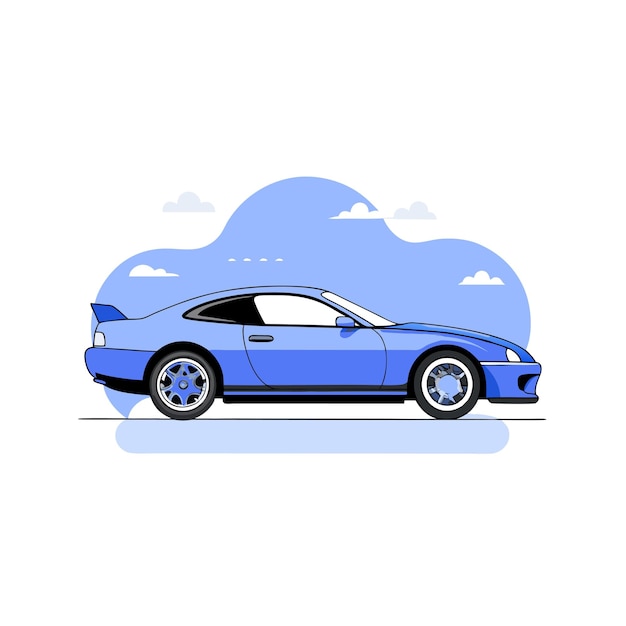 Vector realistic vehicle concept illustration