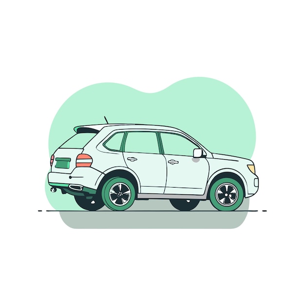 Vector realistic vehicle concept illustration