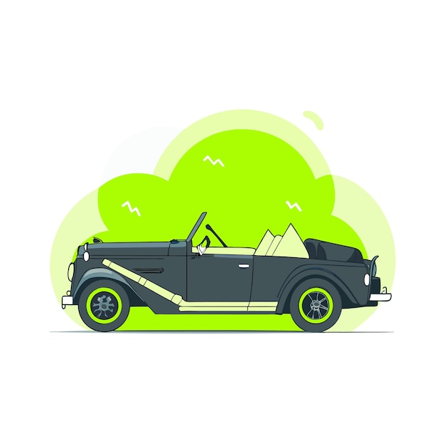 Vector realistic vehicle concept illustration