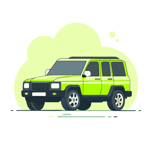 Vector realistic vehicle concept illustration