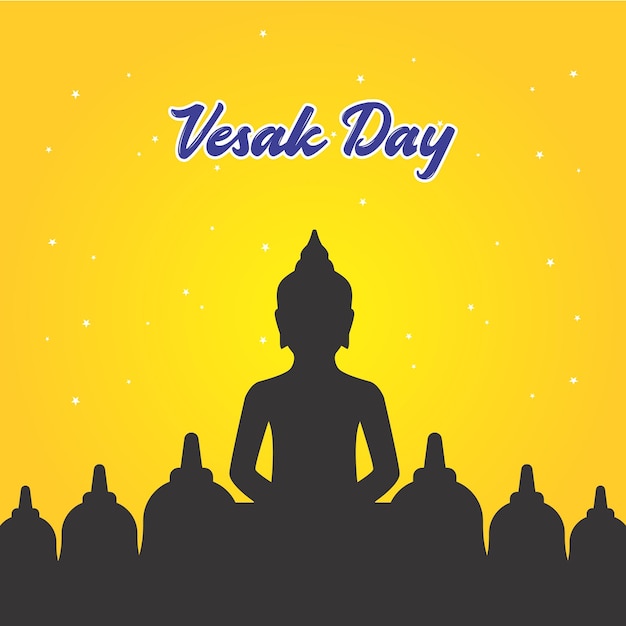 realistic vesak day vector