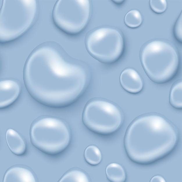 Realistic Water drop seamless background