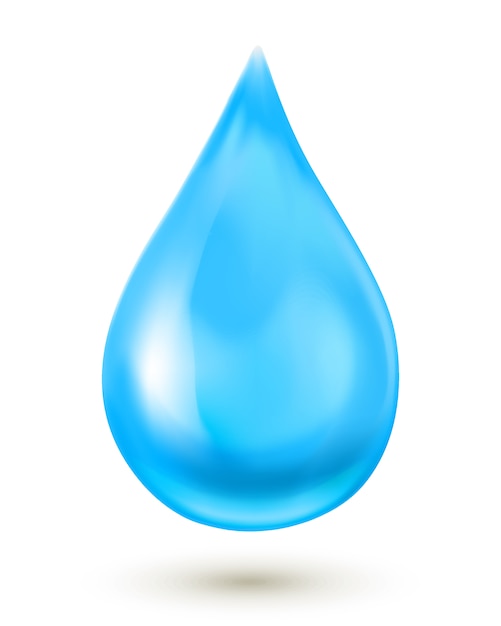 Realistic water drop