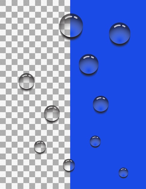 Vector realistic water drops effect