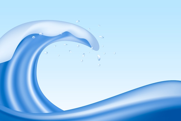 Realistic water wave background