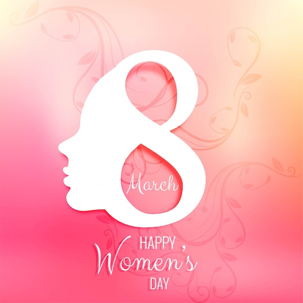 Realistic women's day background