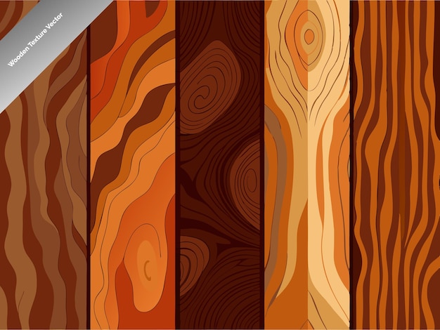 Vector realistic wood grain textures vector art pattern illustration design