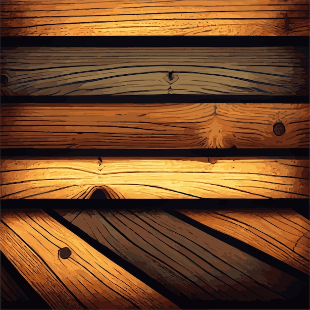 Realistic wood texture plank background fiber texture pattern Vector