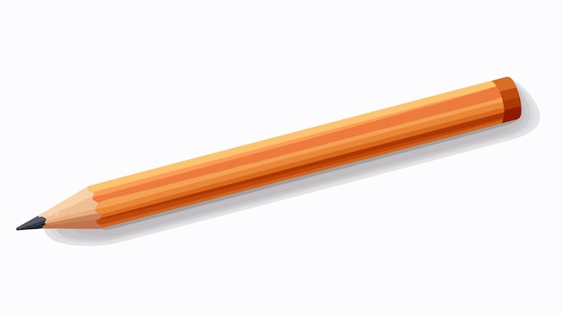 Vector realistic wooden pencil and marker for drawing in 3d design