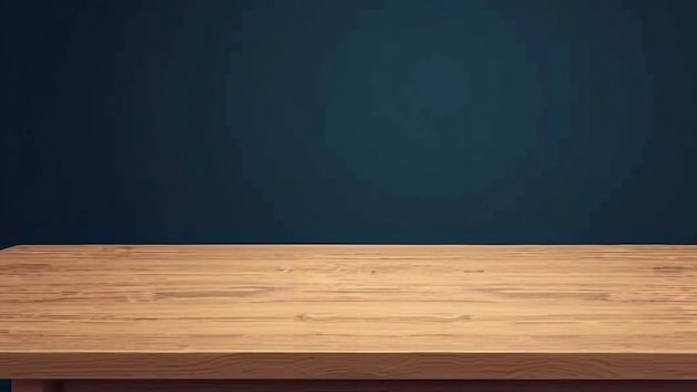 Vector realistic wooden table surface