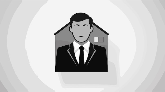 Realtor Icon in Vector Style