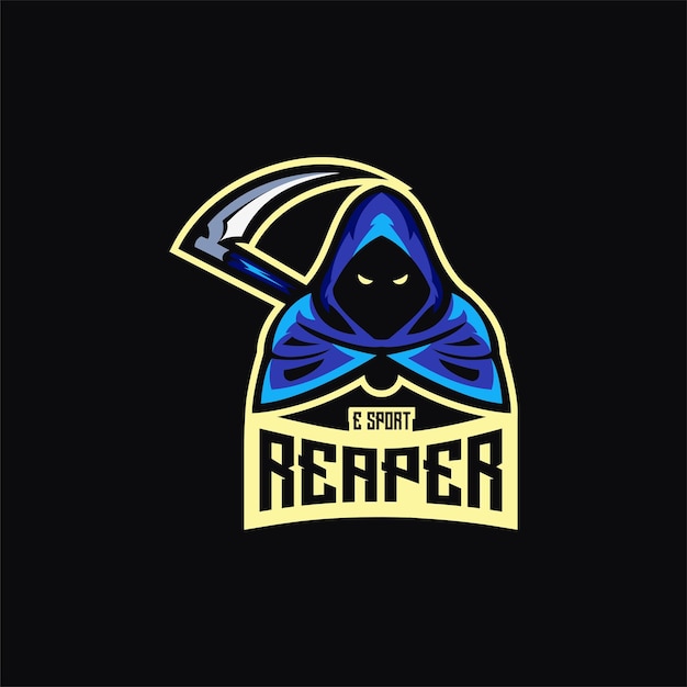 reaper logo mascot vector illustration