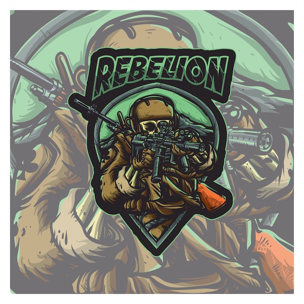 rebellion tactical army, esports logo