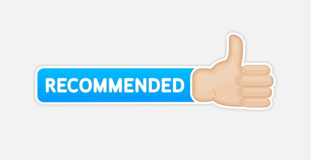 Recommend flat icon on white background. Blue label recommended.