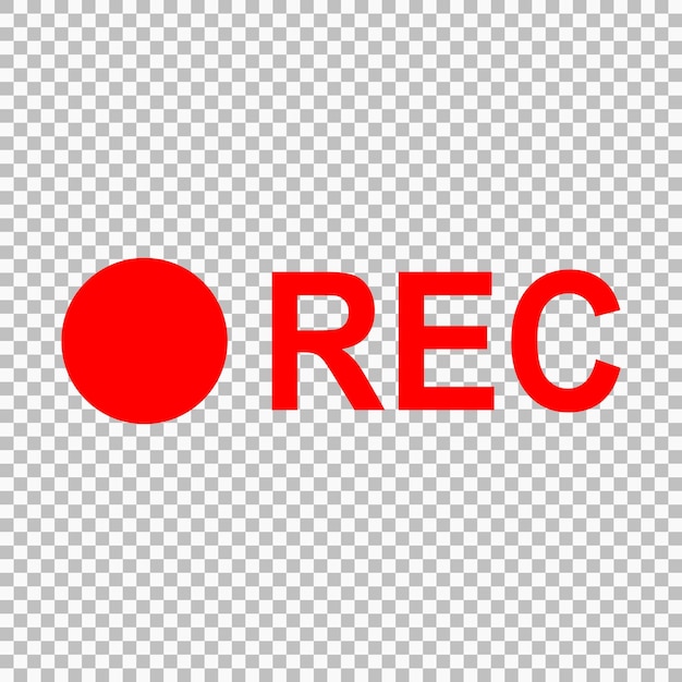 Recording sign Vector