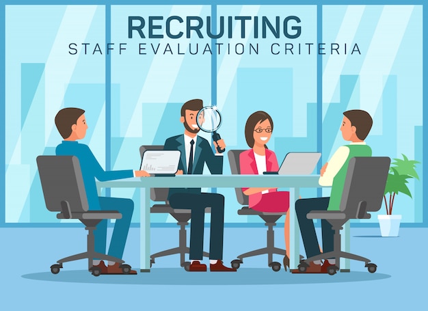 Vector recruting staff evalution criteria pick up staff