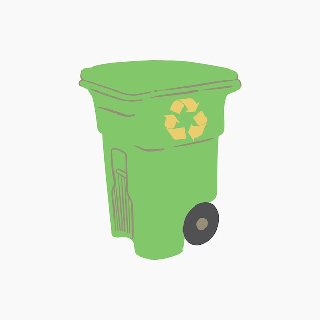 Recycle bin illustration