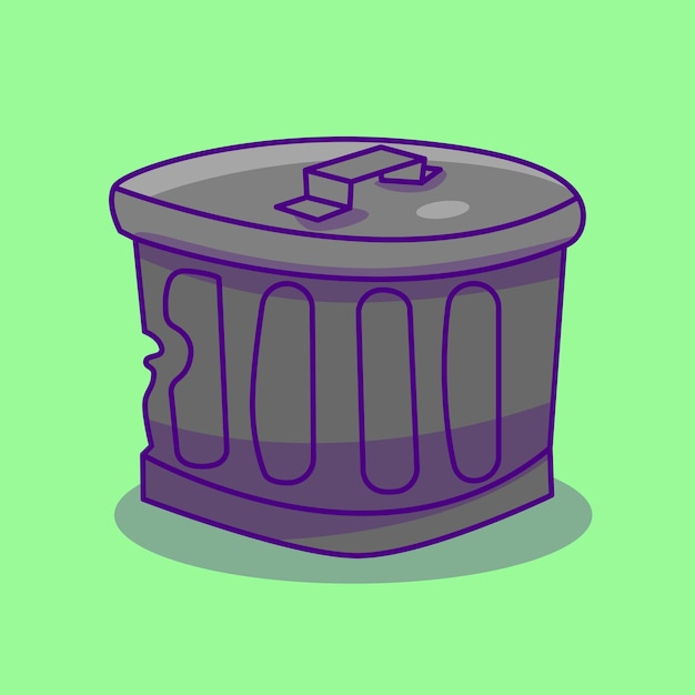 Recycle Bin vector illustration for various types of use