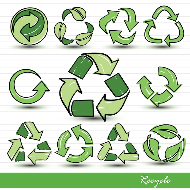 Recycle icons