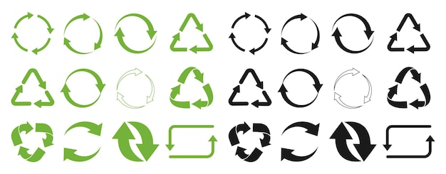 Recycle vector icons Recycle sign or symbol