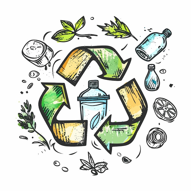 Vector recycling_clothesvector_illustration