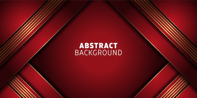 Red abstract background design with geometric shapes